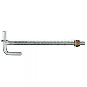 Lock Through Post Gudgeon M20x425 Zinc Plated (10)