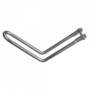 Banana Catch For Double Steel Gates (25NB) Zinc Plated (15)