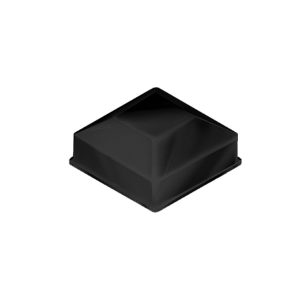 Elgate Post Cap Square 50mm Powder Coat Black (270)